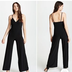 Norma Kamali wide leg jumpsuit, black size M